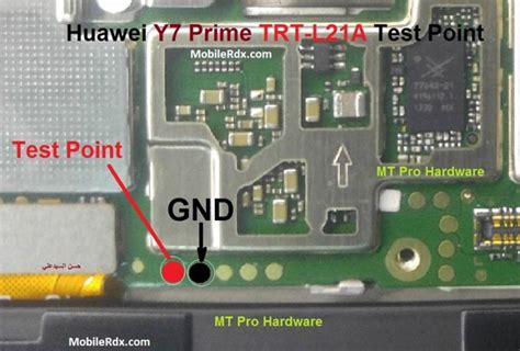 Huawei Y7 Prime EDL Mode Pinout Test Points .